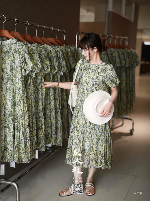 【现货】良木礼绿底印花连衣裙（531208） 商品图2