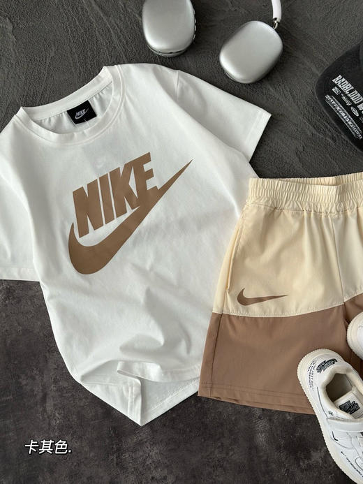 耐克儿童纯精梳棉速干短裤套装 商品图2