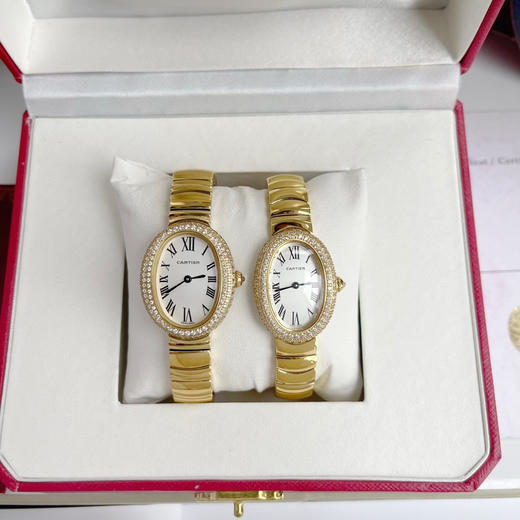 卡地亚浴缸Baignoire1920系列，进口瑞士石英机芯，316L精钢表壳表链，淬火钢蓝指针，标志性罗马表盘，弧形水晶镜面，月牙形表链环环相扣❕❕❕ 商品图7