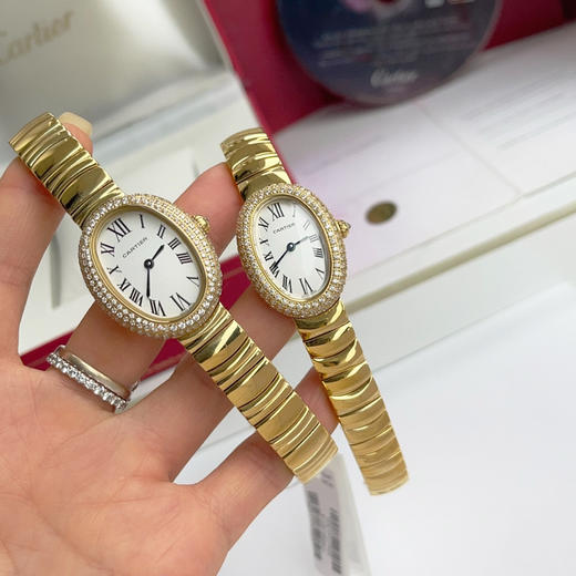 卡地亚浴缸Baignoire1920系列，进口瑞士石英机芯，316L精钢表壳表链，淬火钢蓝指针，标志性罗马表盘，弧形水晶镜面，月牙形表链环环相扣❕❕❕ 商品图10