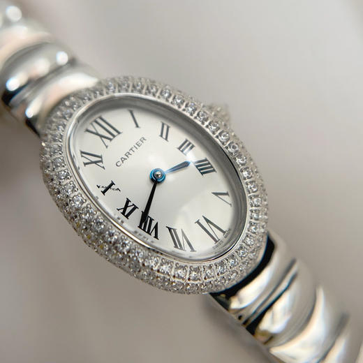 卡地亚浴缸Baignoire1920系列，进口瑞士石英机芯，316L精钢表壳表链，淬火钢蓝指针，标志性罗马表盘，弧形水晶镜面，月牙形表链环环相扣❕❕❕ 商品图0
