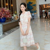 奢姿大码女装2025夏季时尚假两件拼接连衣裙胖妹妹印花减龄裙子9952890488 商品缩略图4