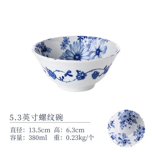 日本进口花集5.3英寸螺纹碗 商品图0