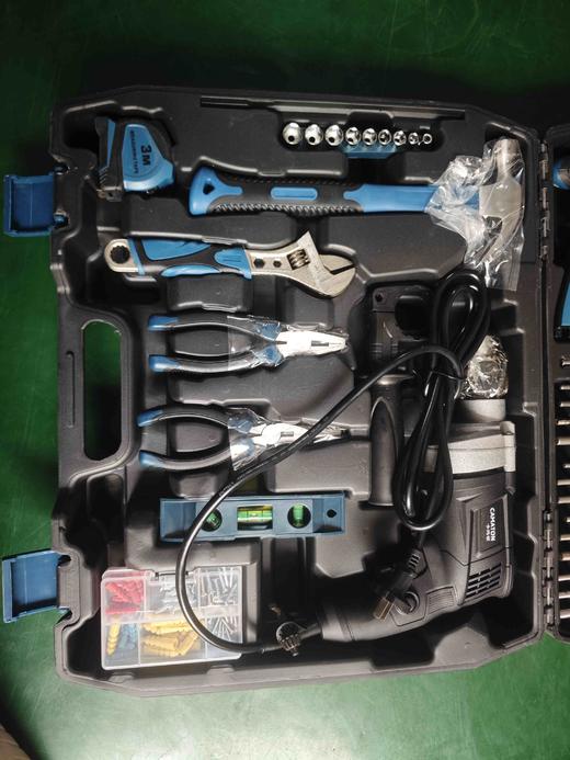 【货号04394A】包邮卡玛顿带电钻包邮电钻套盒卡玛顿13毫米电钻套装工具箱子全套手动工具 商品图7