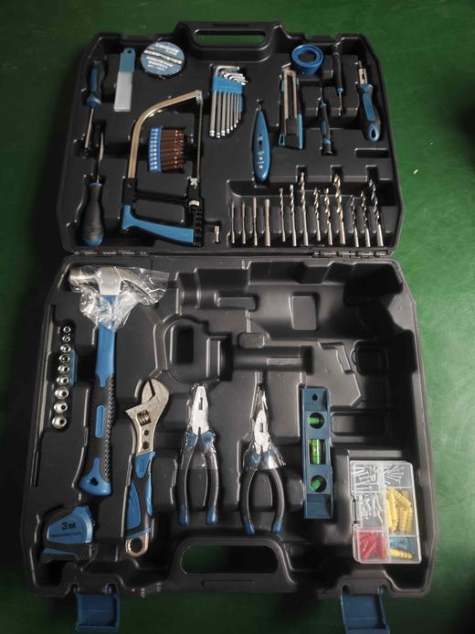 【货号04394A】包邮卡玛顿带电钻包邮电钻套盒卡玛顿13毫米电钻套装工具箱子全套手动工具 商品图4