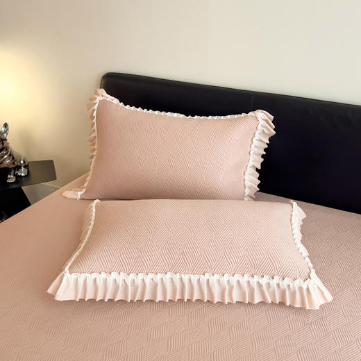 夏季设计师款A类凉感床裙款凉席三件套 商品图11