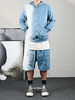 Rick Owens Drkshdw | HOLLYWOOD渐变蓝连帽衫 商品缩略图2