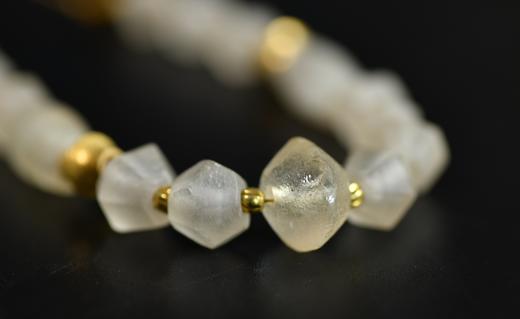 春秋老水晶18k金铜钱项链 商品图2