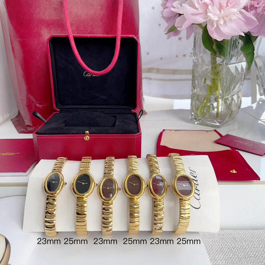 卡地亚浴缸Baignoire1920手镯系列，进口瑞士石英机芯，316L精钢表壳表扣，剑型黄金色指针，标志性金色logo印记，弧形水晶镜面，极简黑色表盘，展现复古单色美学❕❕❕ 商品图10