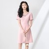 「高货wl」全新升级【铂金会员293/天猫399/差价106】(10930)洛诗琳名媛重工V领镶钻短袖收腰连衣裙2025法式高品质裙子 商品缩略图0