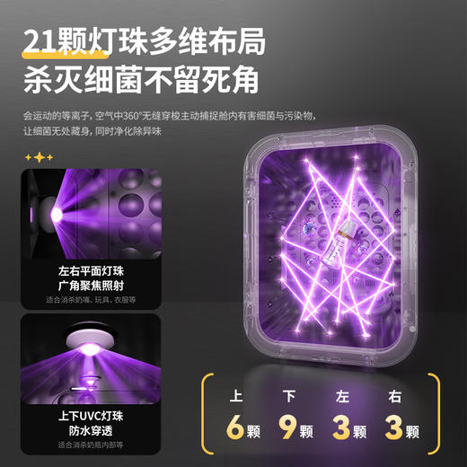 Mamahome婴儿奶瓶消毒柜紫外线烘干宝宝专用一体机小型S22L 商品图4