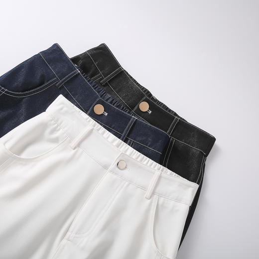 卷卷紫直筒牛仔裤｜丝滑柔软不挑腿型，显瘦时尚精致 商品图4