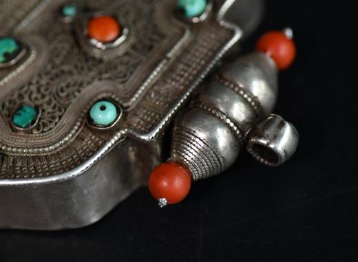 老铜嘎乌盒草珊瑚项链 商品图2