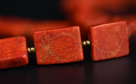 老铜嘎乌盒草珊瑚项链 商品图4