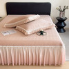 夏季设计师款A类凉感床裙款凉席三件套 商品缩略图8