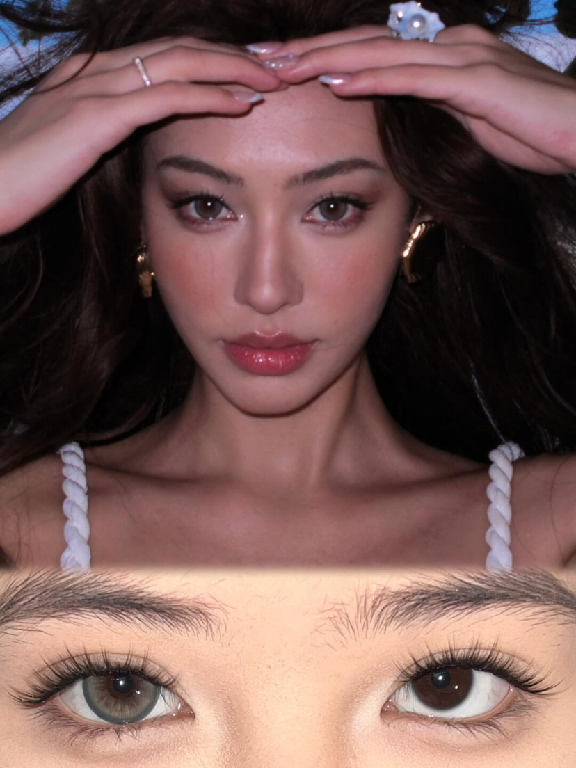 【日抛美瞳】 沐光椰吻 fullygift  |  大直径14.5，着色直径13.8 基弧8.8 含水43％  |【同品牌多盒或多副购买更划算，具体活动可以咨询在线客服】黛绿环琥珀瞳