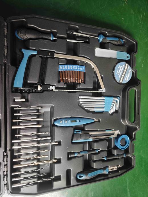【货号04394A】包邮卡玛顿带电钻包邮电钻套盒卡玛顿13毫米电钻套装工具箱子全套手动工具 商品图1
