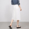 「高货rg」全新升级【铂金会员165/天猫219/差价54】(20049)洛诗琳高腰牛仔A字半身裙2025春夏新款白色宽松休闲八分伞裙20049 商品缩略图3