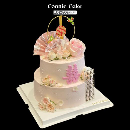 鲜花氛围感结婚蛋糕 双层+纸杯蛋糕 商品图2