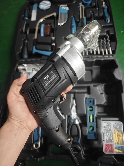 【货号04394A】包邮卡玛顿带电钻包邮电钻套盒卡玛顿13毫米电钻套装工具箱子全套手动工具 商品图2