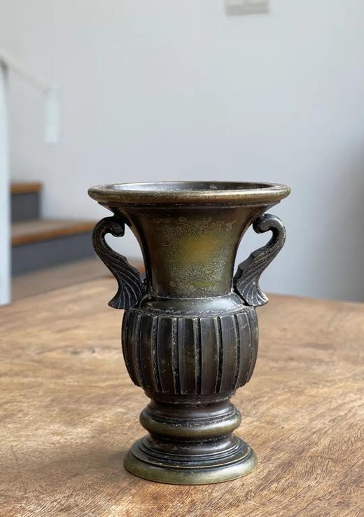 青铜羽翼耳多棱花觚，顺丰包邮 商品图13