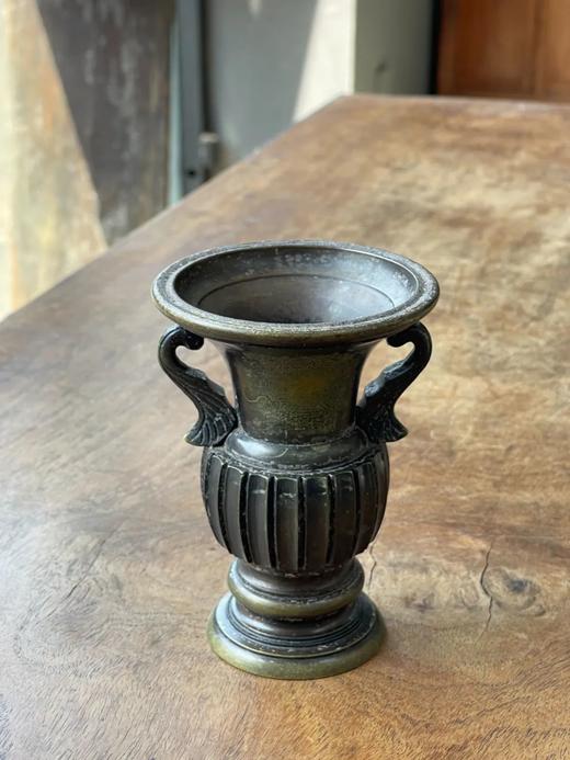 青铜羽翼耳多棱花觚，顺丰包邮 商品图14