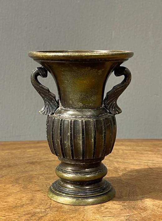 青铜羽翼耳多棱花觚，顺丰包邮 商品图1