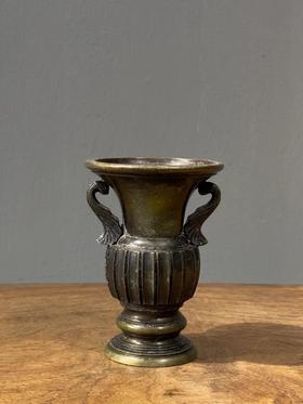 青铜羽翼耳多棱花觚，顺丰包邮