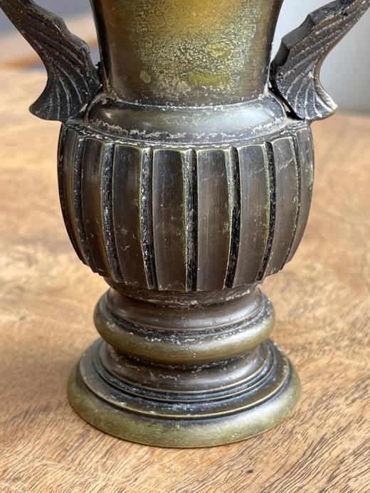 青铜羽翼耳多棱花觚，顺丰包邮 商品图12