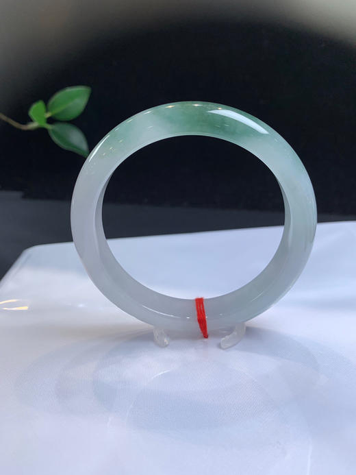 612846，58.5冰底半山水，冰感好，一截油青色，整条均匀干净有特色 商品图0