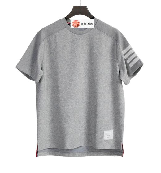 男款前短后长圆领短袖T恤hu022 商品图0