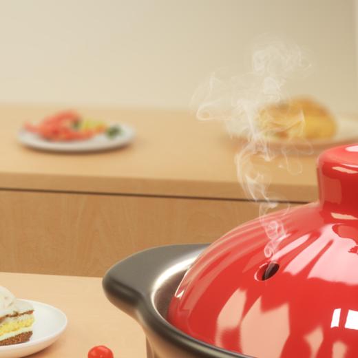 美菱陶瓷煲（砂锅）MGJ-LC1235 商品图3