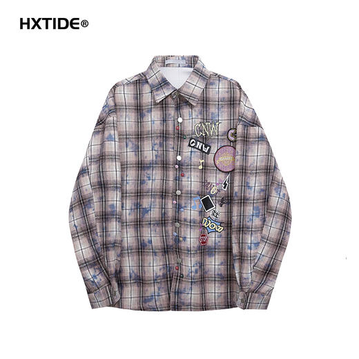 【新品上新】HX 春季衬衫式茄克衫外套扎染风格C105510014101 商品图0
