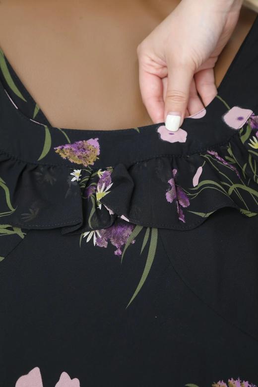 LPIUTY品牌直发！正反两穿秀款印花花卉连衣裙 C1429010 商品图4