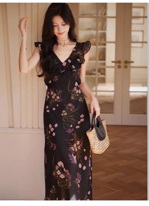 LPIUTY品牌直发！正反两穿秀款印花花卉连衣裙 C1429010 商品图2