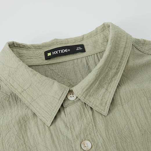 【新品上新】HX 夏季翻领中袖衬衫Z103520009101/02 商品图2