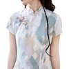小清新甜美风锦棉印花旗袍，改良现代时尚珍珠扣少女旗袍BS-2535 商品缩略图4
