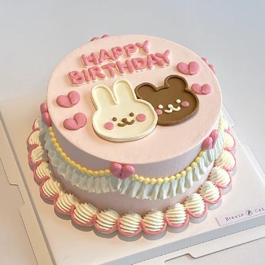 【创意手绘小情侣蛋糕018】 商品图0