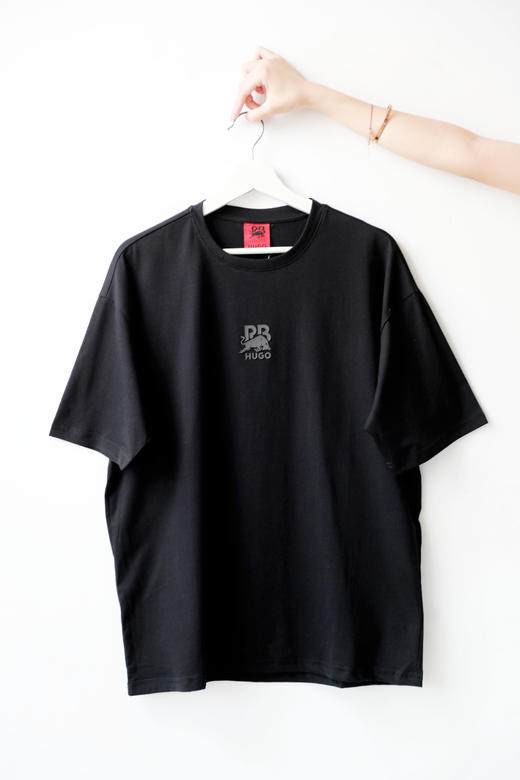 胸口印花tee，限量联名的喔！！基础圆领全棉平纹针织t恤C050466 商品图10