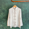 春夏醋酸新中式复古改良衬衫上衣唐装R20852 商品缩略图4