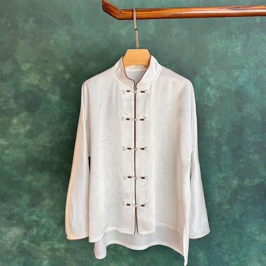 春夏醋酸新中式复古改良衬衫上衣唐装R20852 商品图4