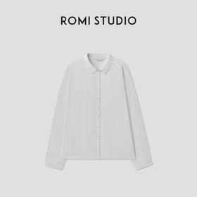ROMI STUDIO“Clean fit”100%进口汉麻复古休闲翻领衬衫RWCSSM2165