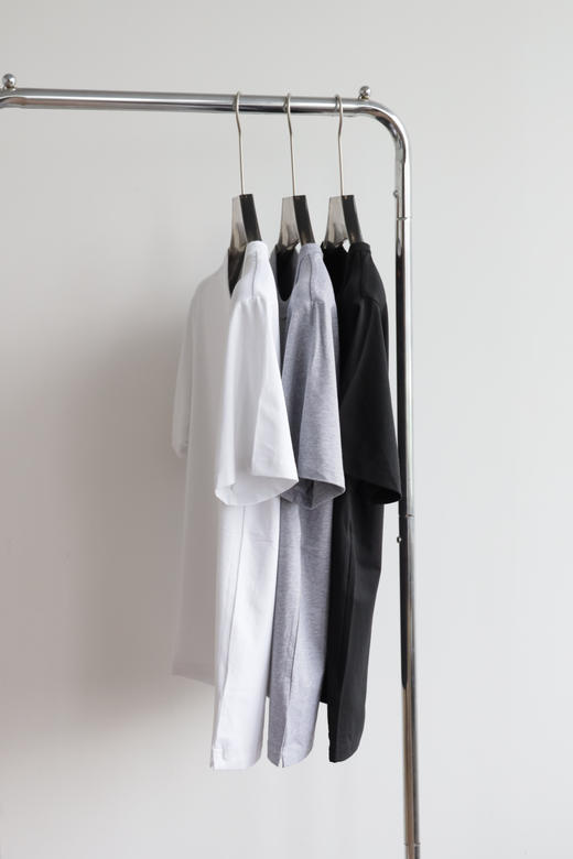 E.Z 杰尼口袋织带拼接液氨弹力短袖T恤 TX470 商品图1