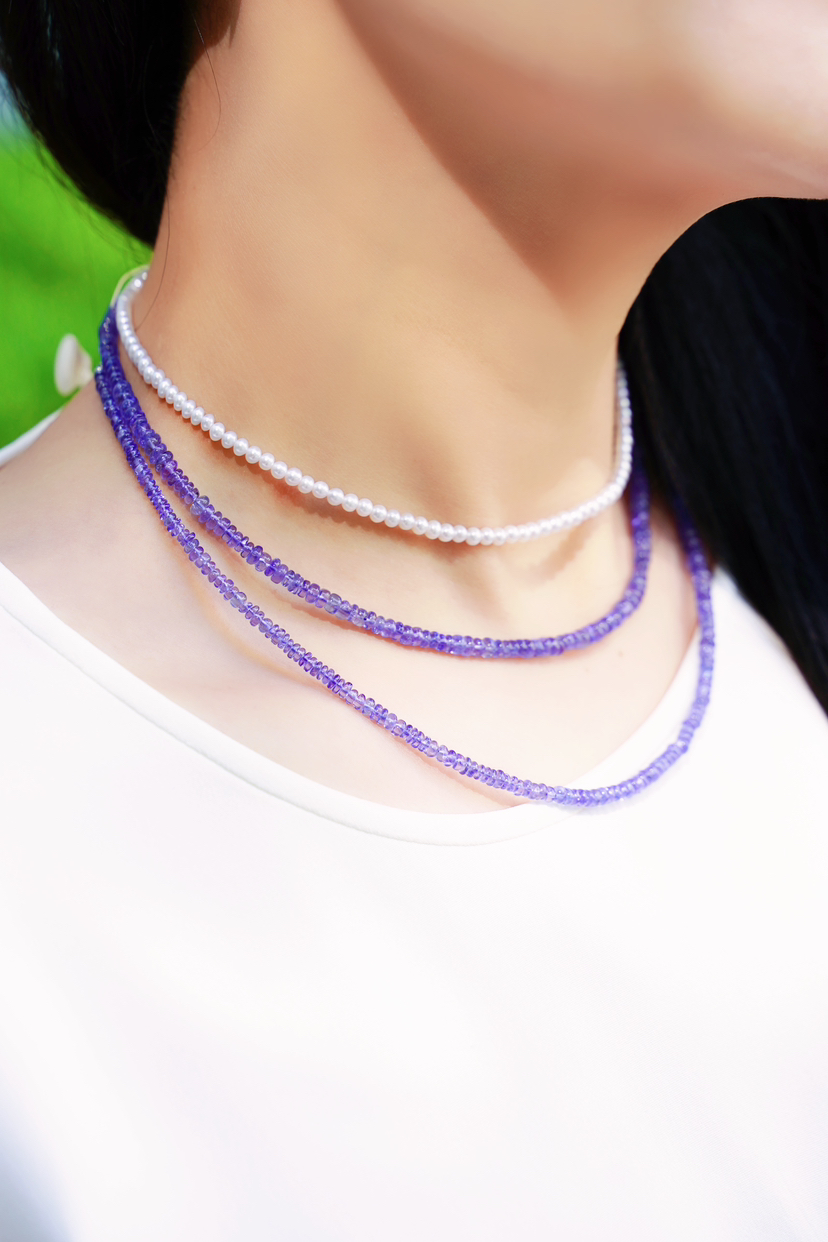 坦桑石项链，单圈1180/双圈1980