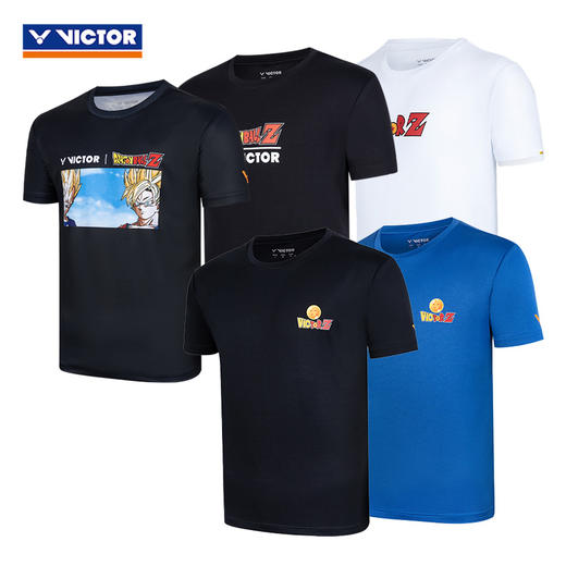 威克多胜利 中性款 七龙珠系列 针织T恤 T-501DBZ / T-502DBZ / T-503DBZ / T-504DBZ 商品图0