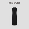 ROMI STUDIO100%美丽诺绵羊毛极简黑色无袖针织连衣裙 RWCSLT2743【发货时效25天】 商品缩略图1