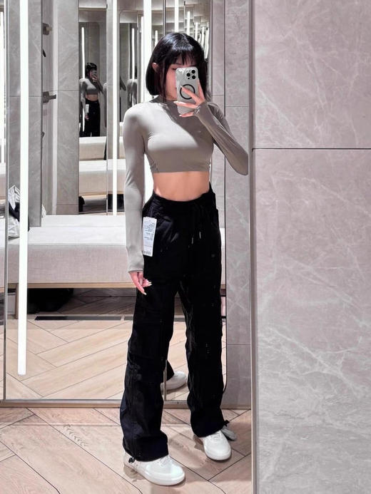 立体版型！显瘦显高!!!【lu家DanceStudio直筒休闲口袋工装神裤】万众瞩目的工装裤来啦～褶皱面料，轻薄透气，夏天穿也不闷，上身很轻！重点显腿长显瘦!!! 商品图13