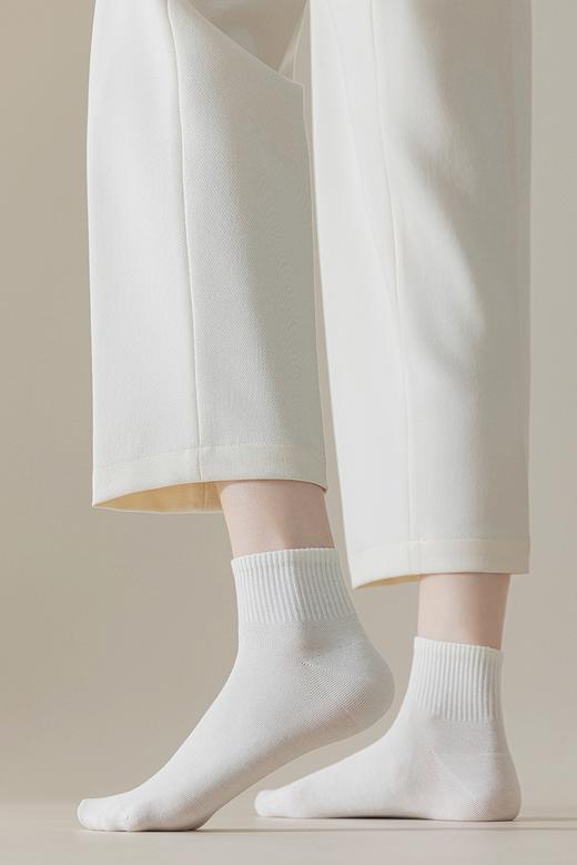 点此购买 爱Ｍ粗罗纹口低筒纯色极致抗起球百棉女袜 艾 317216 商品图0