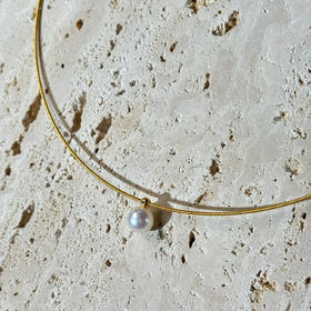 北京仓｜Eva Strepp-collier star-珍珠 钻石 金色 项链［德国设计师］