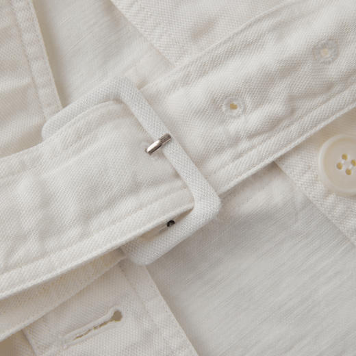 ROMI STUDIO亚麻莱赛尔混纺经典老钱翻领薄款外套 RWCSWG2404 商品图3